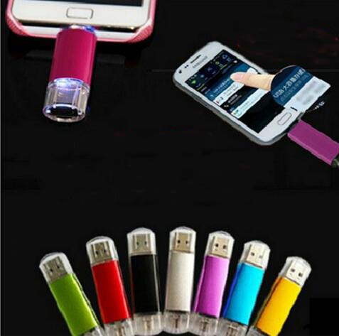 Mobile computer dual-use U disk 8G / 16G / 32G metal OTG USB2.0 flash drive